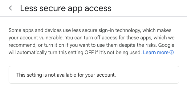 Thanks Google!
